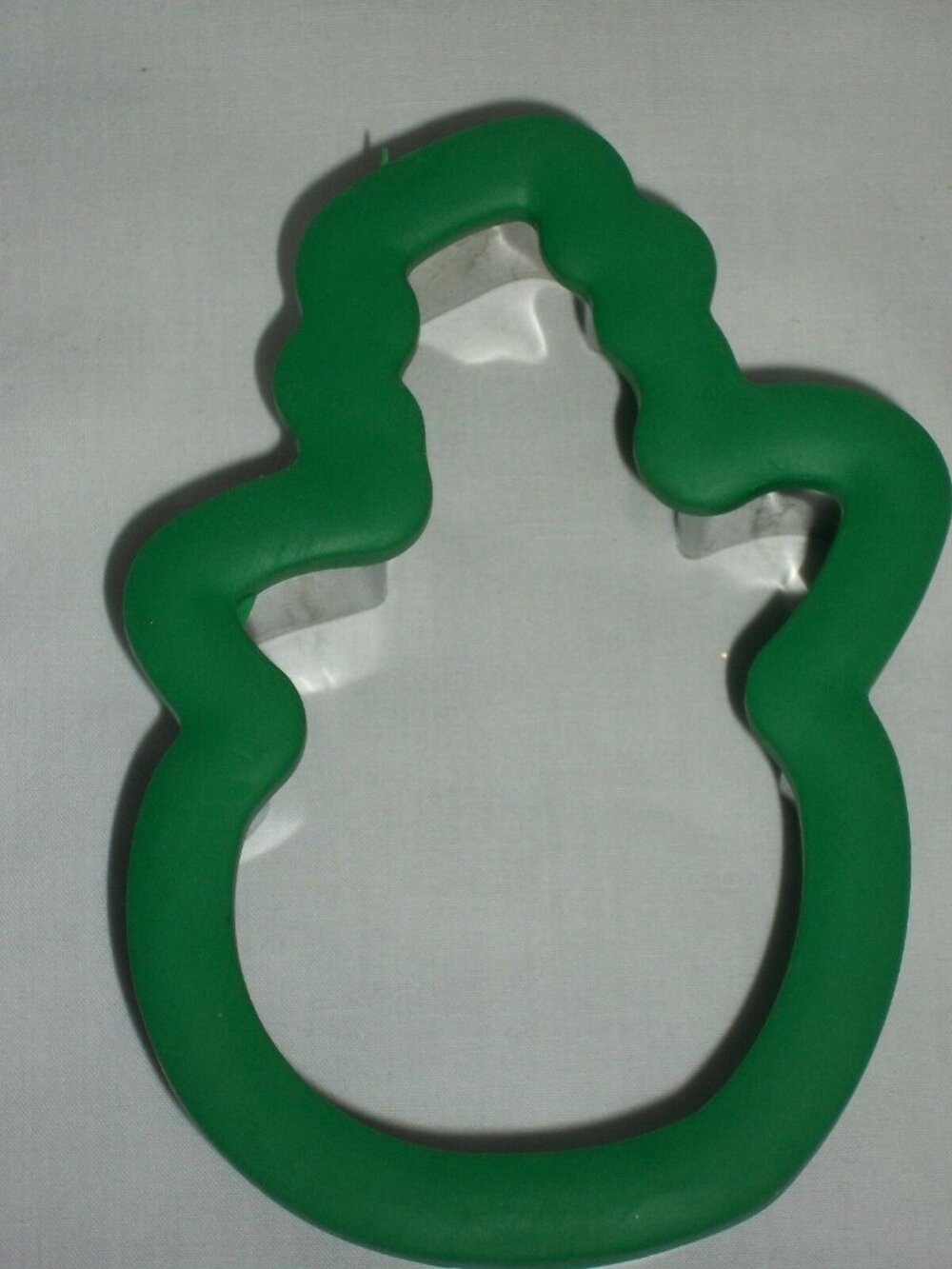 Wilton Comfort Grip Snoman Cookie Cutter Holiday Green Baking Winter Christmas